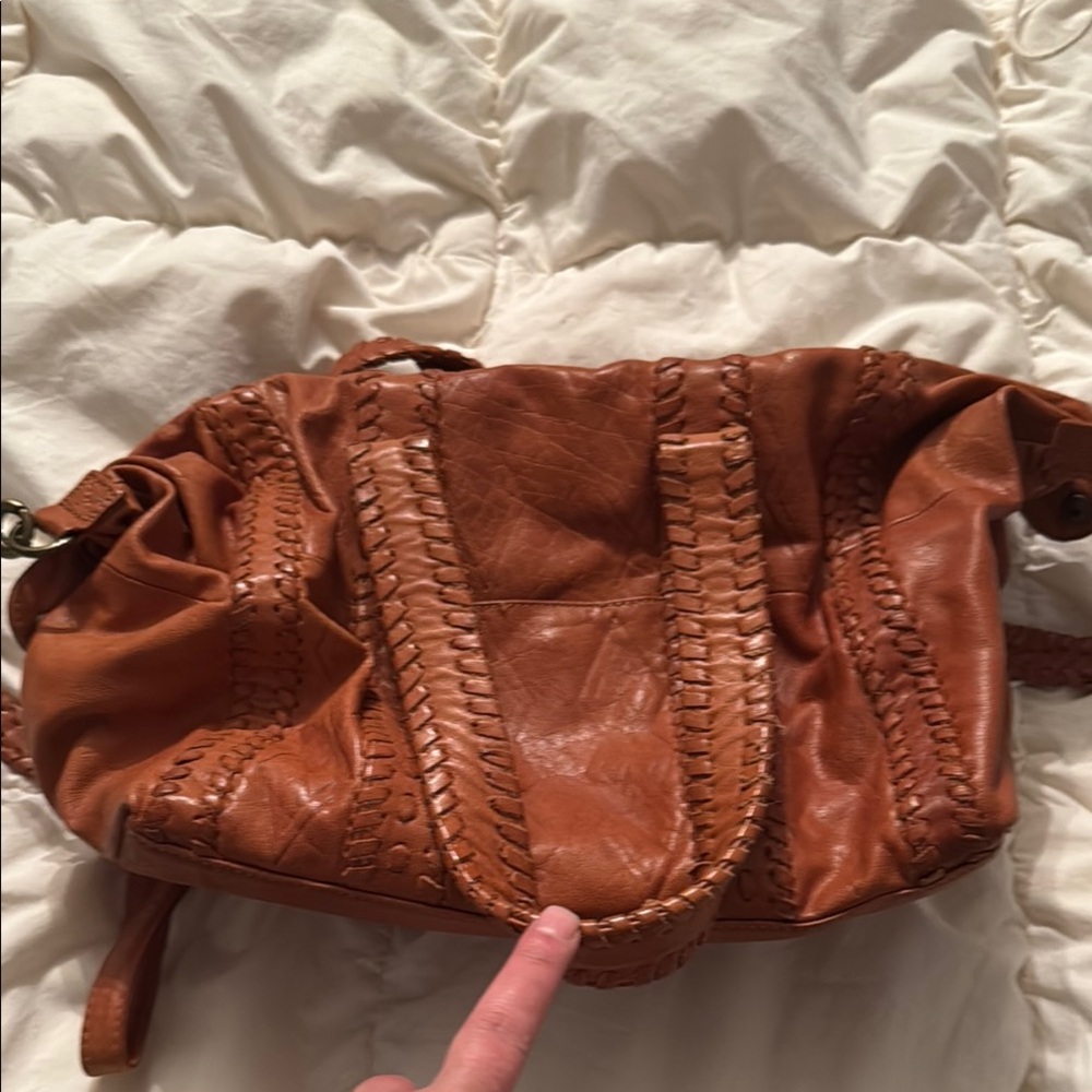 Chic Brown Leather Shoulder Bag
